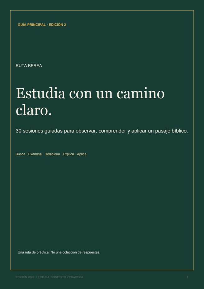 Portada de Ruta Berea