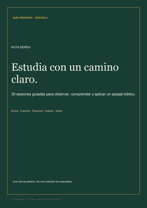 Portada de Ruta Berea
